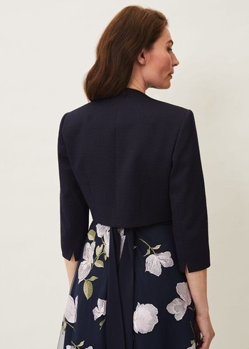 Phase Eight Karlee Textured Occasion Jackets Navy Australia | WL7685024